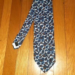 Johnny Carson silk paisley tie.